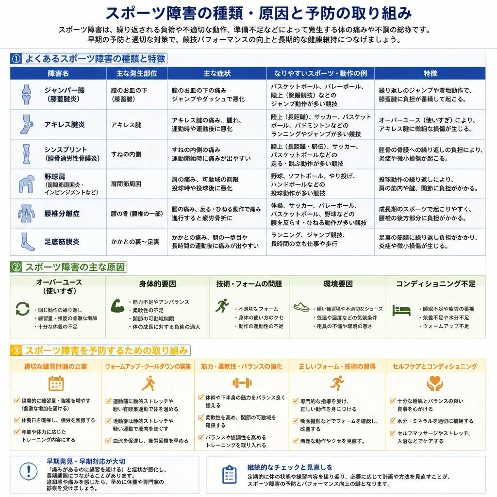 2. スポーツ障害の原因と予防