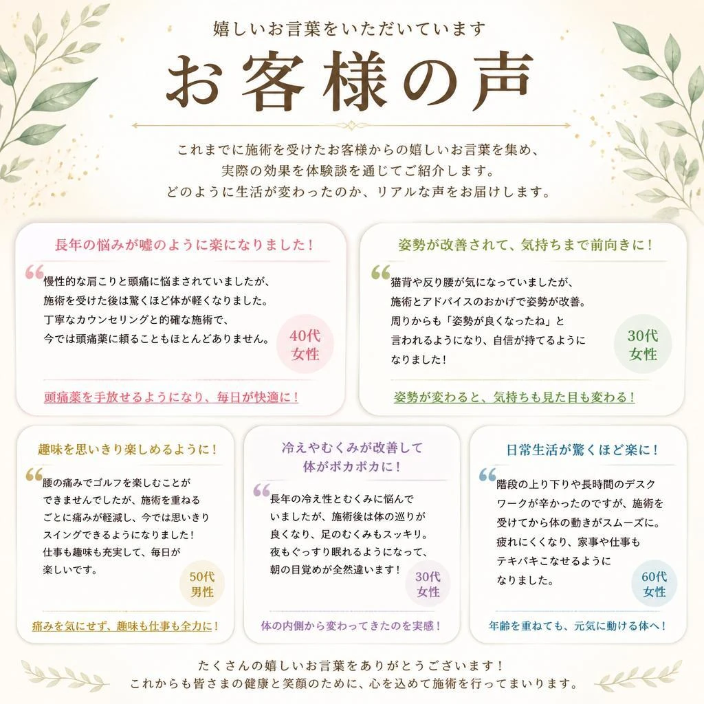 お客様の声
