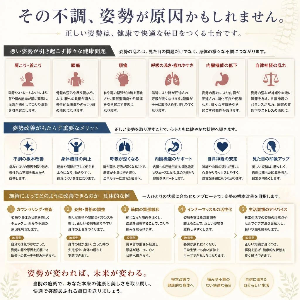 姿勢改善の重要性