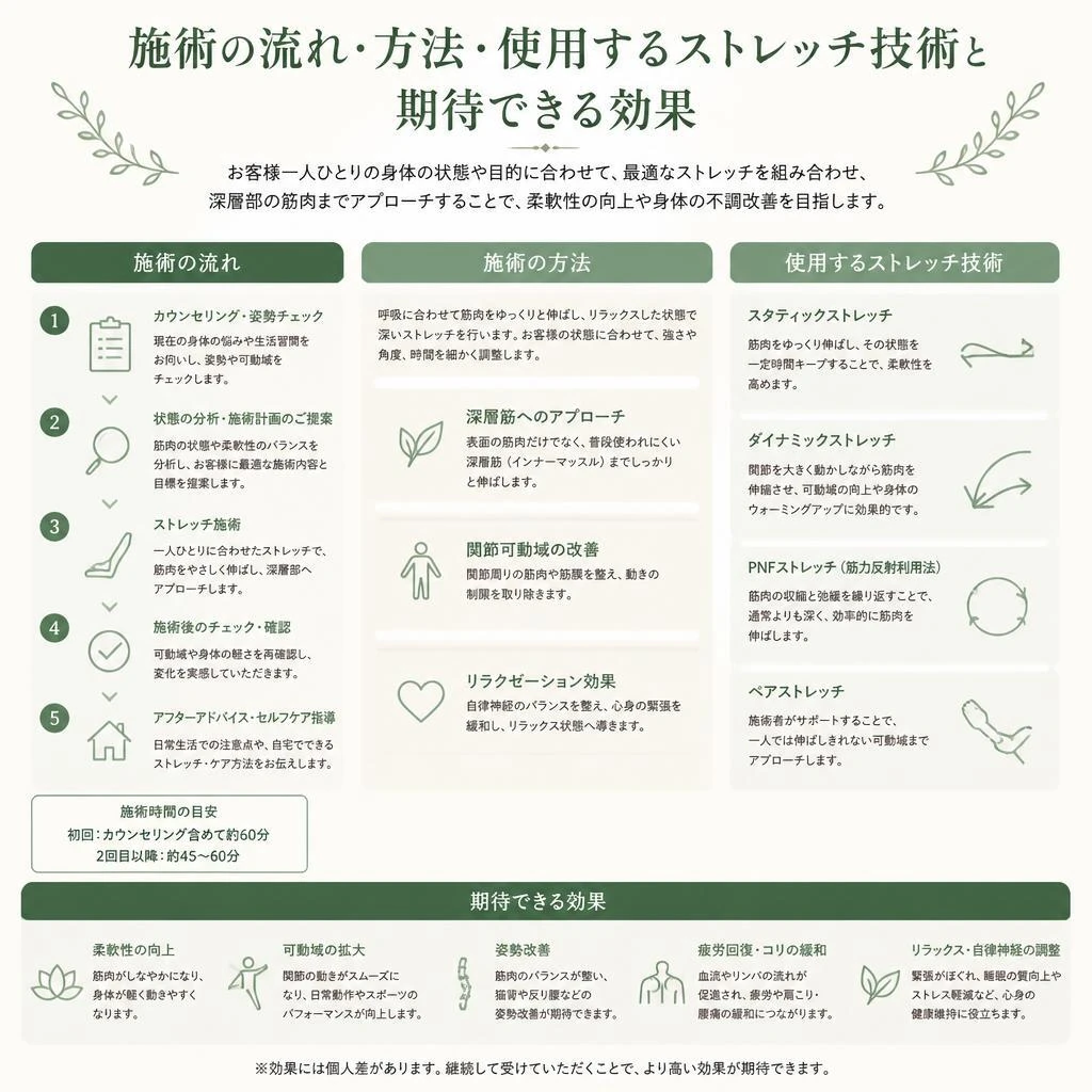 確実な効果を実感！施術内容